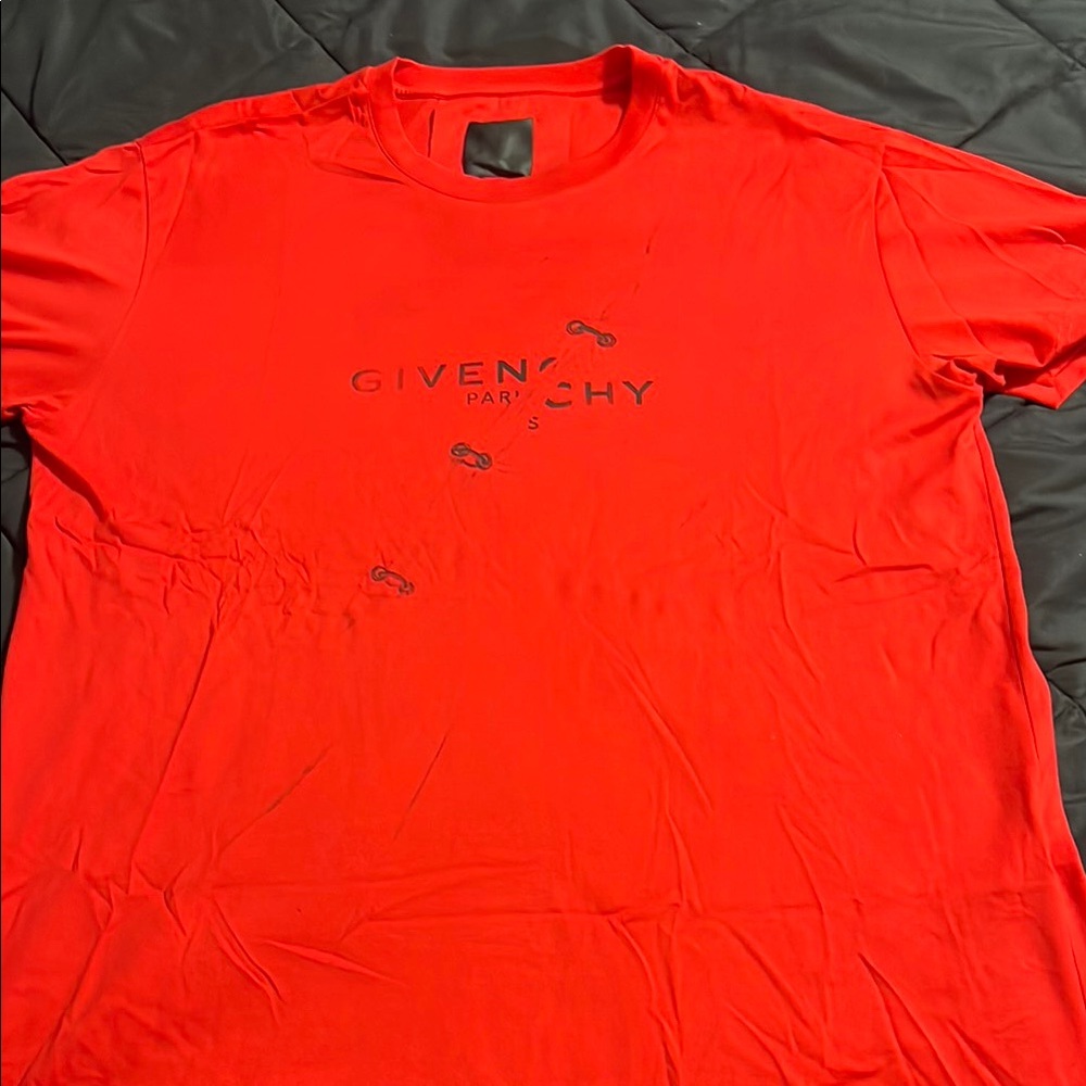 Givenchy Red Short Sleeve Tee